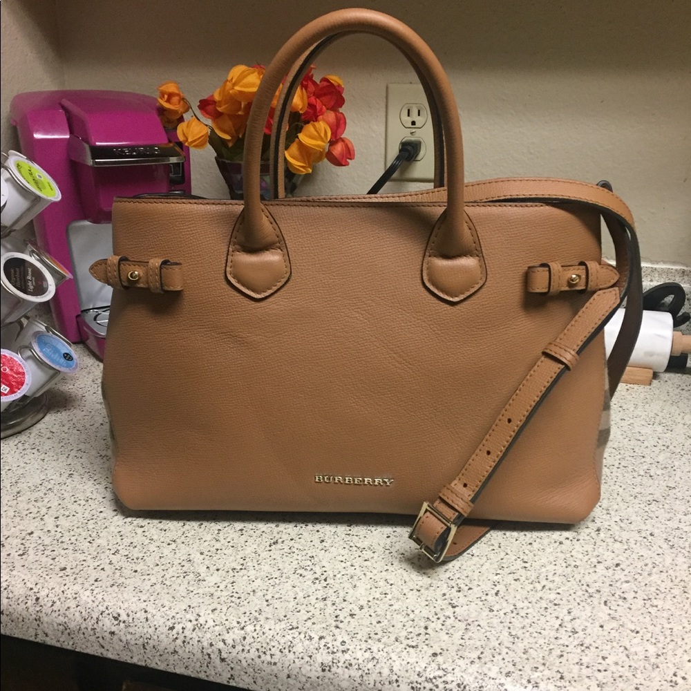 Burberry Medium Tan Banner Bag